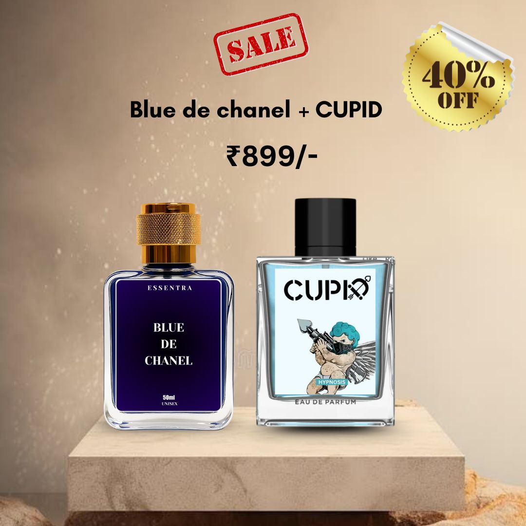 Blue De Chanel + CUPID Perfume Combo – 50ml Each (Unisex)