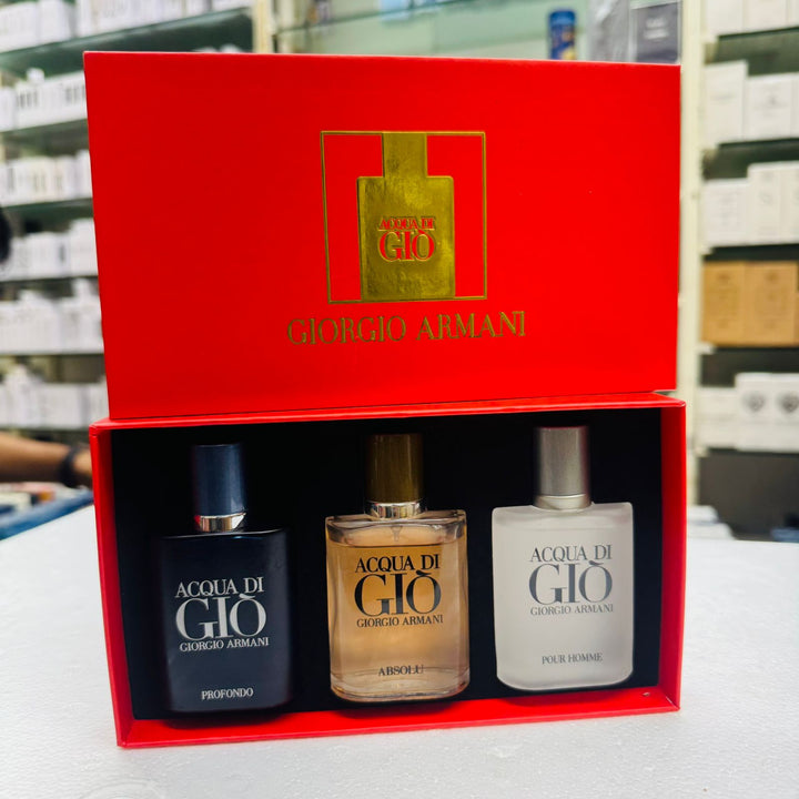 Giorgio Armani Gift Set of 3 For Men Perfume
